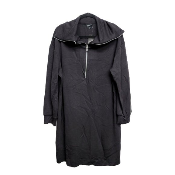 NWT Torrid 2 Black Scuba Quarter Zip Mini Dress 2X 18 20 - Picture 5 of 9